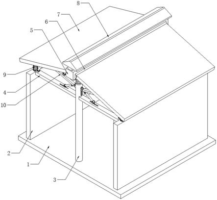 一种建筑用减震加固型屋顶结构的制作方法