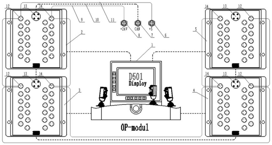 一种孔距Ф105mm凿岩台车运行检测控制系统的制作方法