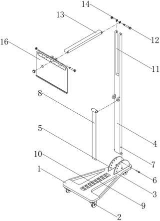 一种建筑工程造价人员用图文吊架的制作方法