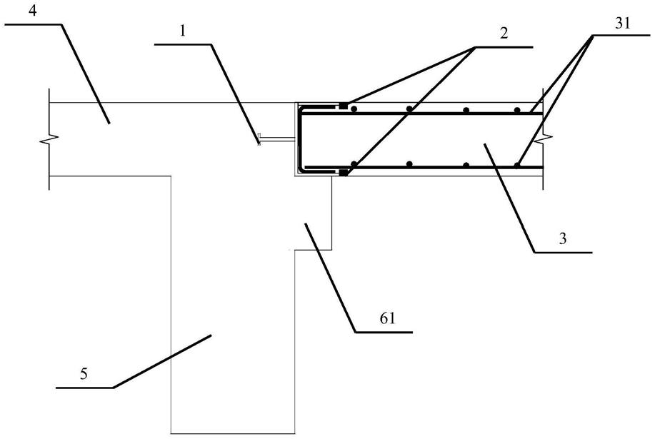 一种带预制连接件的诱导缝结构的制作方法