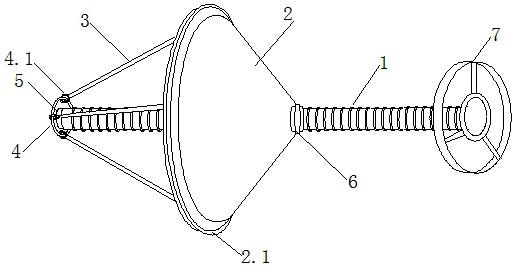 螺旋杆式管件封堵装置的制作方法
