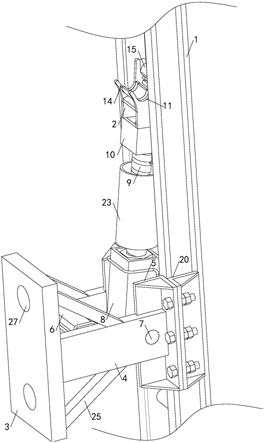 一种爬架用防坠定位装置的制作方法