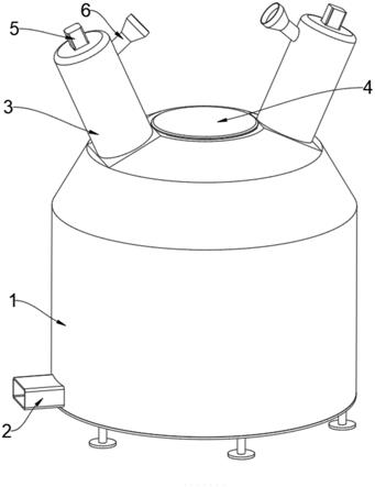 一种双头旋转式化工涂料搅拌加工设备的制作方法