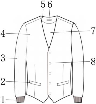 一种高警冬执勤内衬服的制作方法