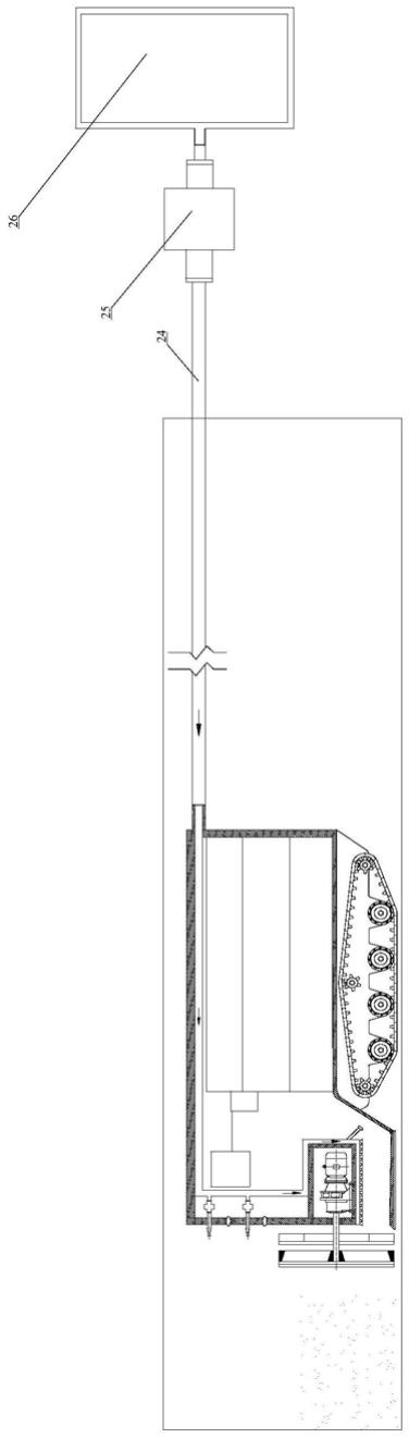 结合化学溶剂对隧道中心沟堵塞体进行疏通的装置