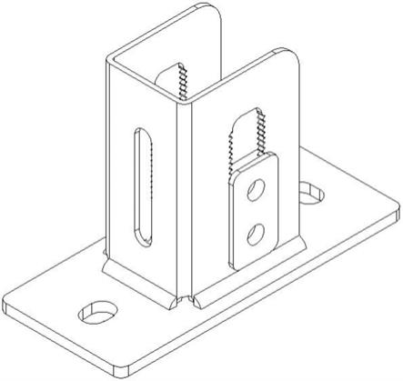 基于槽钢连接部件设计的底座的制作方法