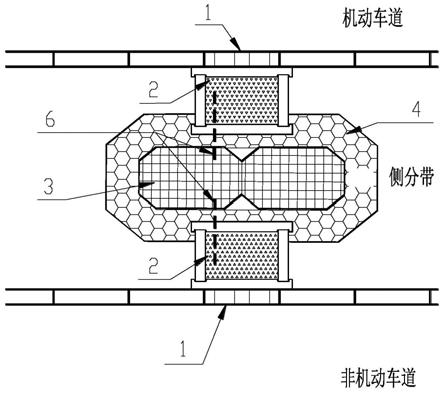 一种城市道路雨水缓冲过滤净化组合设施的制作方法