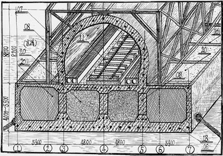 水上悬浮式钢混结构公路与铁路交通工程的制作方法