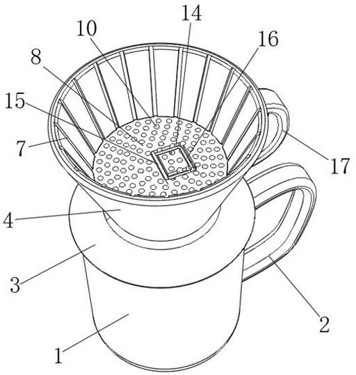一种茶叶过滤用分水杯的制作方法