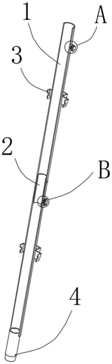一种带锁扣设置的脚手架立杆搭接结构的制作方法