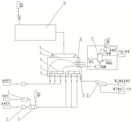 一种氯化镁造粒干燥一体化系统及方法与流程