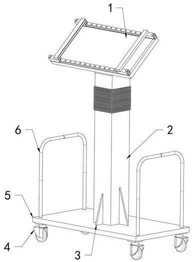 一种可调节建筑工程管理用设计平台的制作方法