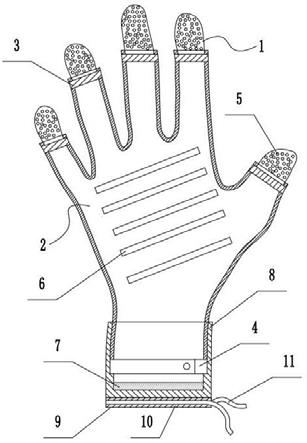 一种防脱落一次性医用灭菌橡胶外科手套的制作方法