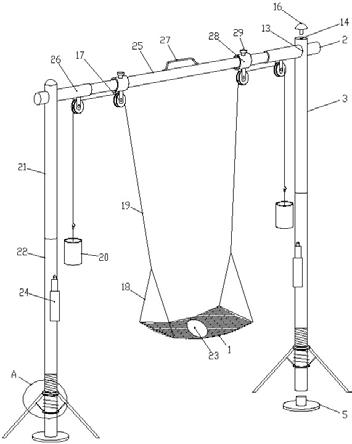 骨盆悬吊牵引架的制作方法