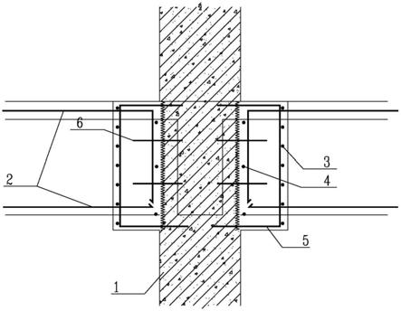 用于对砼柱上的新增结构梁进行锚固的环梁节点的制作方法