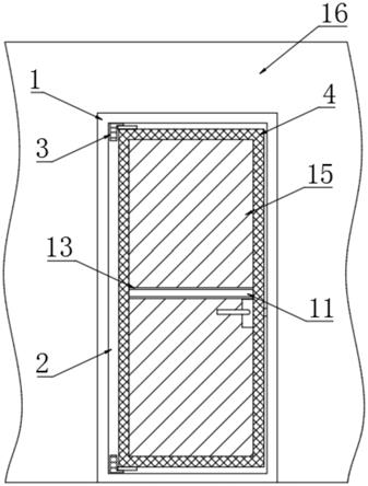 一种便于安装调节的隔断平开门扇结构的制作方法
