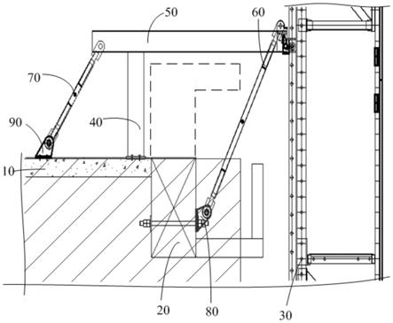 飘窗结构处爬架的附着装置及其安装方法与流程