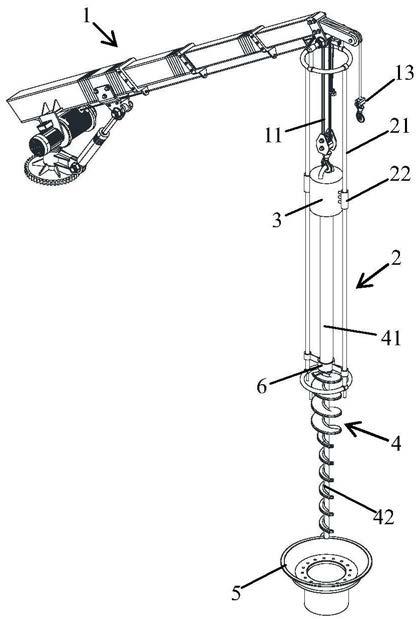 导向架组件以及吊装钻头施工装置的制作方法