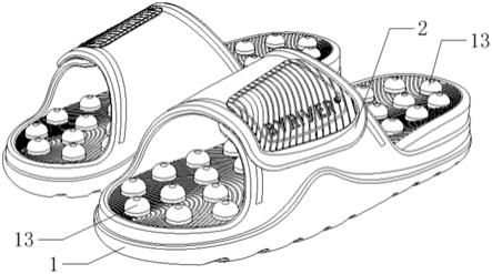 一种按摩拖鞋的制作方法