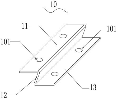 一种柔性过渡件及轻质墙体的柔性限位过渡构造的制作方法