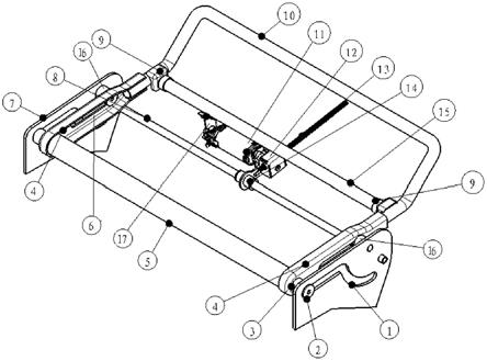 滑槽式坐垫翻折机构的制作方法