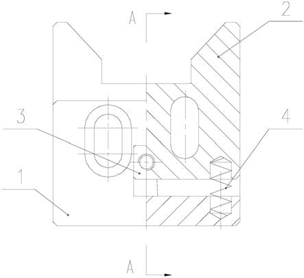 带弹簧装置的孔加工用限位装置的制作方法