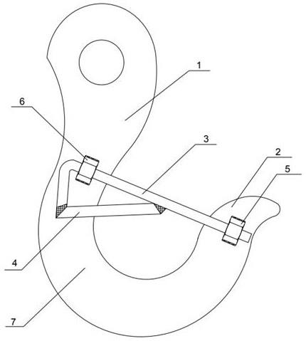 一种用于起重机吊钩的防脱钩装置的制作方法