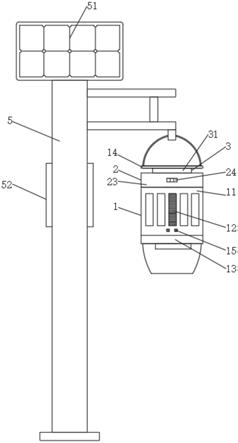 一种太阳能捕杀迁飞性害虫设备灯的制作方法