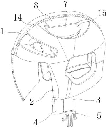电动车安全头盔帽带的连接结构的制作方法