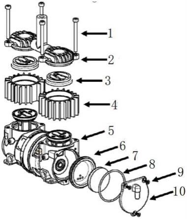 微型无油空气压缩机消音结构的制作方法