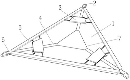 一种便携户外的三角吊床的制作方法