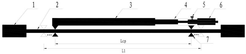 一种测量拉索弹性模量的引伸计的制作方法