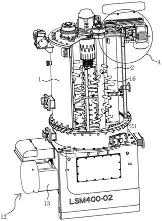 一种多轴研磨机内的料流脉动叶轮泵的制作方法