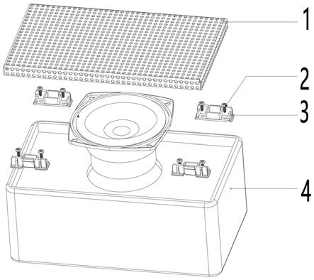 一种木质音箱箱体安装喇叭网结构的制作方法
