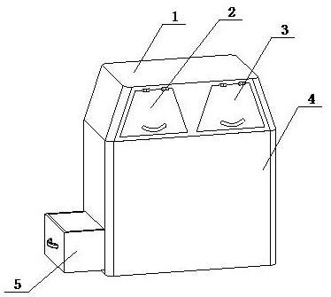 一种干湿分离可堆肥的垃圾桶