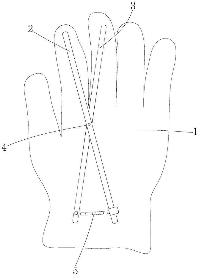 一种阴道口测量手套的制作方法