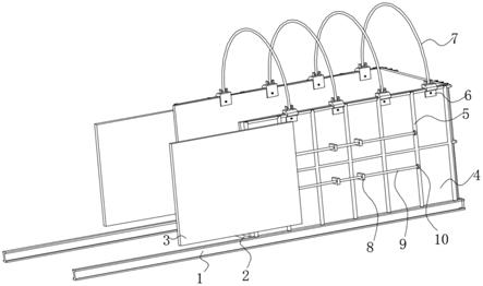 一种具有抽拉式防护栏的卸料平台的制作方法