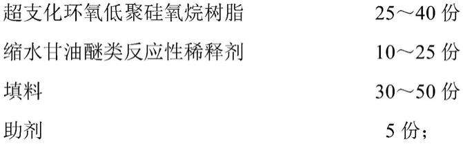 一种超支化环氧低聚硅氧烷高耐磨重防腐涂料及其制备方法与应用