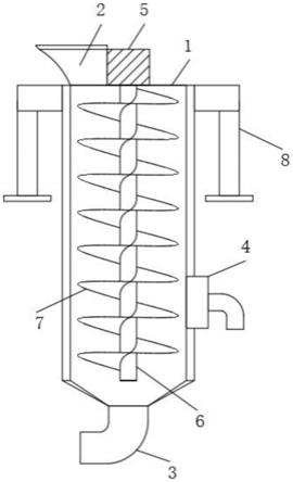 一种螺旋式垂直输送机的制作方法