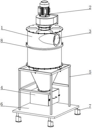 一种肥料生产用旋风除尘器的制作方法