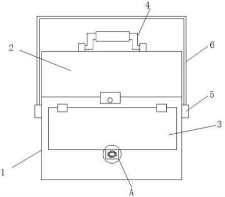 一种法医用多层折叠收纳工具箱的制作方法