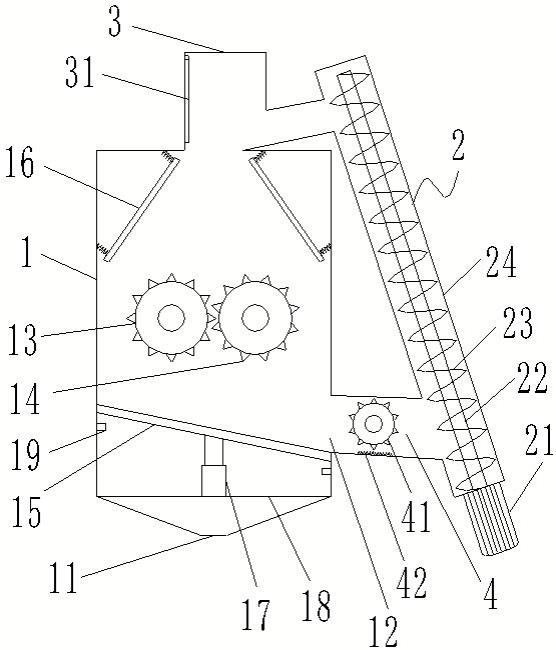 一种市政建筑垃圾循环粉碎装置的制作方法