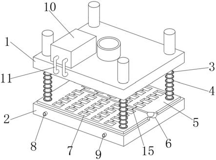 一种电子通讯器材注塑模具吸附固定装置的制作方法