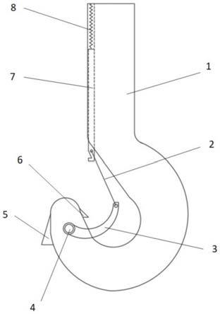 一种起重机吊钩防脱钩装置的制作方法