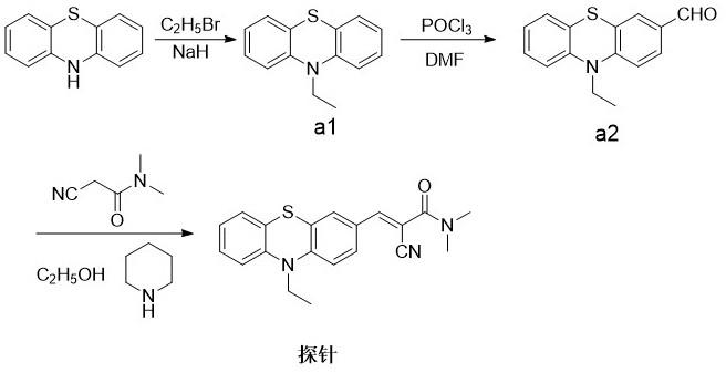 一种基于吩噻嗪可逆荧光探针的设计合成及性质研究的制作方法