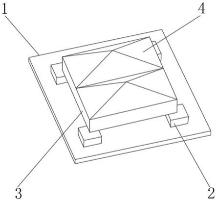 MINILED四边金字塔长短结构分光板架构的制作方法