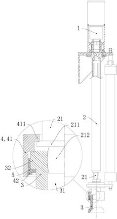 旋转传动组件、阳极卡具的松紧调节装置及母线提升框架的制作方法