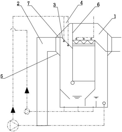 蒸发塔进气口倾斜喷淋装置的制作方法