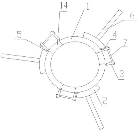 一种组合式圆柱形模板的制作方法