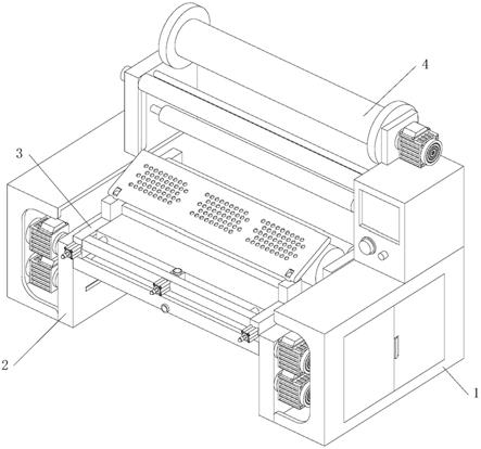 一种轻质宽幅覆膜预印纸板生产装置的制作方法